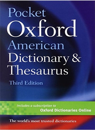 اشتري Pocket Oxford American Dictionary And Thesaurus by Dictionary, Oxford Paperback في الامارات