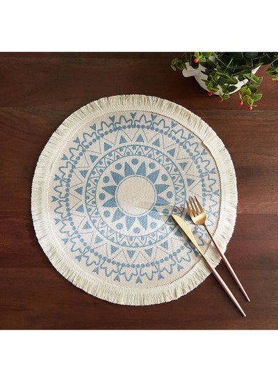 اشتري Garga Printed Polyester and Cotton Placemat 38 x 38 cm في الامارات