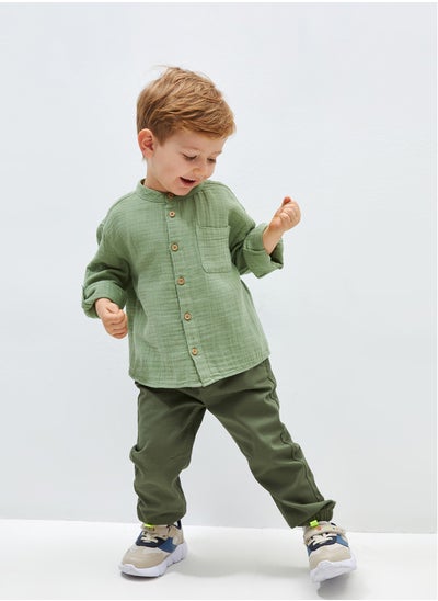 Buy Elastic Waist Basic Baby Boy Jogger Trousers in Egypt