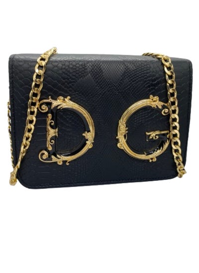 اشتري Luxury women's handbag, black color with a golden metal handle, from Dolce Gabbana في مصر