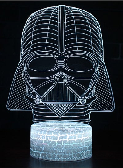 Buy 3D Illusion Star Wars Night Light 16 Color Change Decor Lamp Desk Table Night Light Lamp for Kids Children 1 in UAE