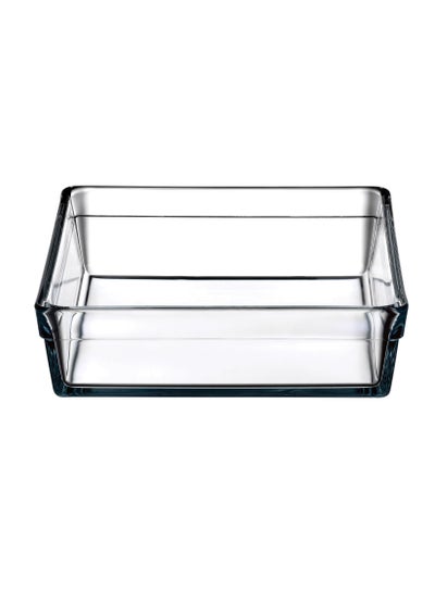 Buy Square Glass Baking Tray 2400 ml 22.7x22.7x6.5 cm in UAE