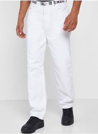 Buy Light Wash Straight Fit Jeans in UAE