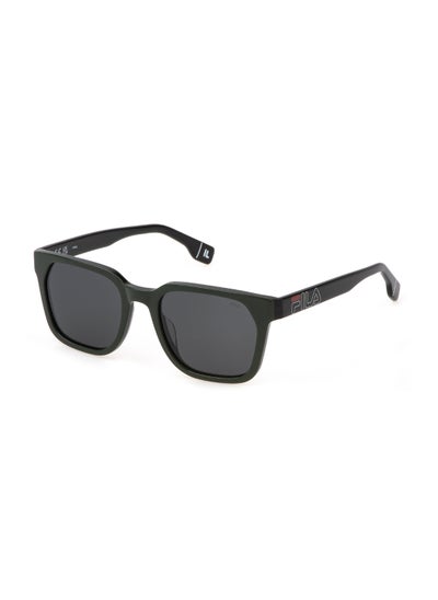 اشتري Men's Square Shape Polarized Acetate Sunglasses SFI730V53B33P - Lens Size: 53 Mm - Shiny Green+Black في السعودية