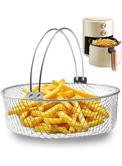 اشتري Versatile Air Fryer Basket and Accessories for Instant Pot 6, 8Qt - Replacement Basket, Steamer Basket, and Mesh Basket - Enhance Your Air Frying Experience في الامارات