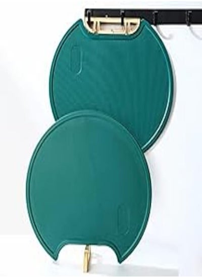 Buy Round Shape Cutting Board - Durable and Non-Slip - Double Sided Cutting Board for Vegetables, Fruits, Cheese and Meat, Special Part for Mashing Garlic, Gingerbread - Hanging Handle or Rest in Egypt