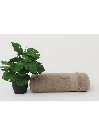 Buy Towel HARMONY S - 650 GSM - 100% Cotton Terry -Bath Sheet 80x160 cm-Premium Touch-Quick Dry - Super Absorbent-Camel in UAE