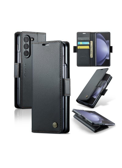 Buy Compatible with Samsung Galaxy Z Fold 6 Case, PU Leather Wallet Flip Folio Case with Card Holder, RFID Blocking Holder, Full Protection Phone Case for Samsung Galaxy Z Fold 6 (Z Fold 6) in UAE