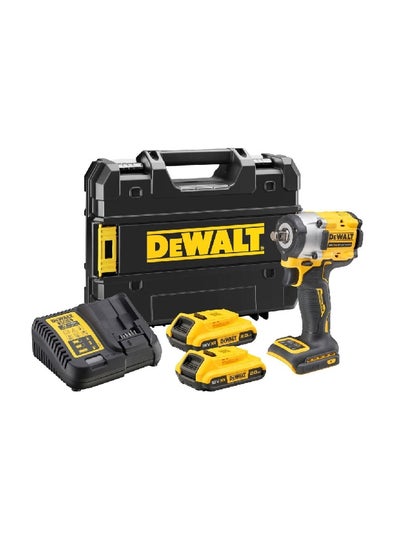 Buy 18V XR Brushless Impact Wrench Yellow and Black 12.7 x 34 x 43.5 cm DCF921D2T-GB in Saudi Arabia