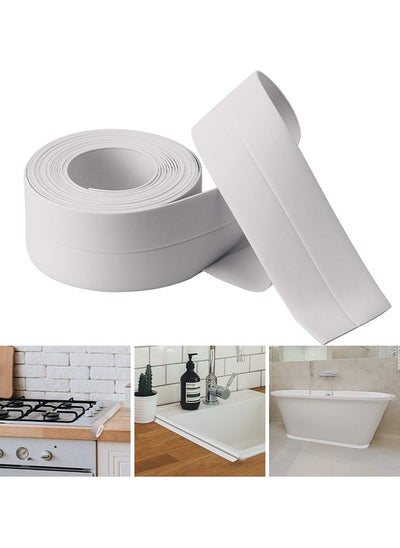 Buy Sealing Tape Toilet Sealing Tape Waterproof Mold Moisture Proof High Adhesion Kitchen Bathroom Sealing Tape Dampproof Sealing Sticker for Kitchen Sink Bathroom 3.2m to 3.8cm White in UAE