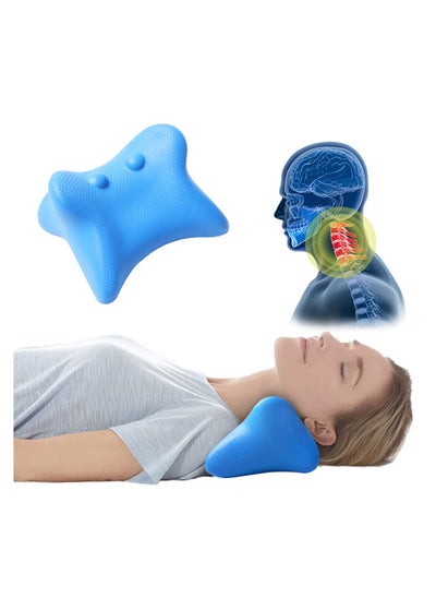 Buy SYOSI Neck Stretcher Chiropractic Pillow, Cervical Traction for Neck Pain Relief, Chiropractic Pillows for Relieve Headache Muscle Tension Spine Alignment in Saudi Arabia