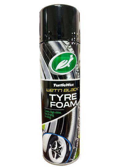 اشتري Turtle Wax Wet n Black Tyre Foam 500ml في الامارات