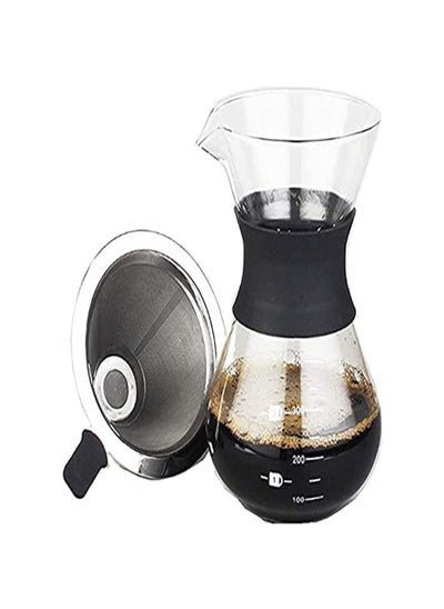 Buy Filter Drip Coffee Maker Silver/Black/Clear in UAE