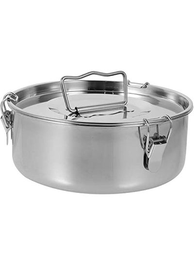 Buy Stainless Steel Flan Pan with Lid, 7.47X7.47X2.95in, Flan Pan Flanera Mold Flan Maker For Baking Molde Para Flan in Saudi Arabia