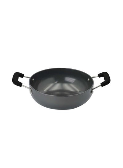 Buy Anodized Deep Kadai Black 22cm in UAE