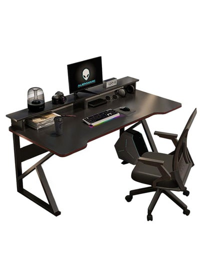 اشتري Computer Desk 31.5 inch，Home Office Desk Writing Study Table Modern Simple Style PC Desk with Black Metal Frame في الامارات
