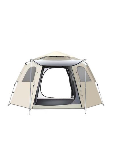 Buy Hexagonal Tent with Canopy, Portable, Foldable, Automatic, Perfect for Beach Shade, Camping, and Outdoor Adventures in UAE