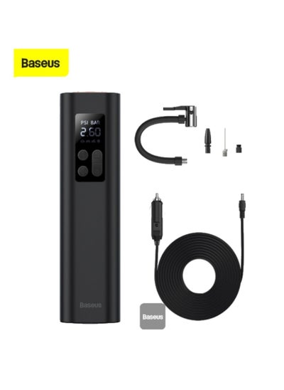 Buy Baseus Super Mini Inflator Pump Air Compressor Portable Hand-Held Auto Tire Pump in Saudi Arabia