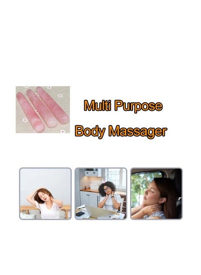 اشتري 1-Piece Multi Purpose Rose Quartz Massager Wand في الامارات