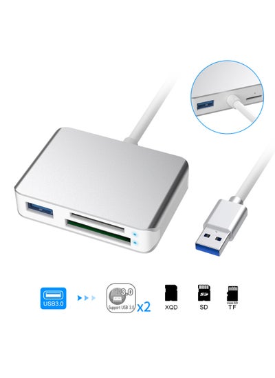 Buy New multi-function XQD card reader all-in-one Type c USB3.0 to XQD card reader factory wholesale CR313-A USB3.0 (XQD TF SD USB) five-in-one in Saudi Arabia