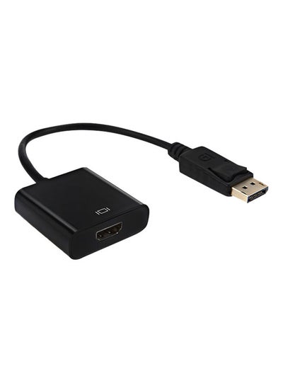 اشتري كابل محول بمنفذ للشاشة ذكر إلى HDMI أنثى يدعم 1080P أسود في الامارات