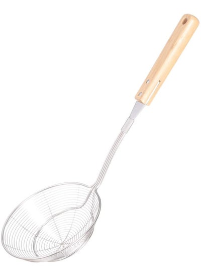 Buy Strainer stainless steel with wood handle For kitchen - Multi colors in Egypt