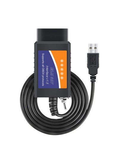 Buy FORScan ELM327 OBD2 USB Adapter For Windows Diagnostic Coding Tool With MS-CAN/HS-CAN Switch For Ford Lincoln Mazda Mercury Series Vehicles in UAE