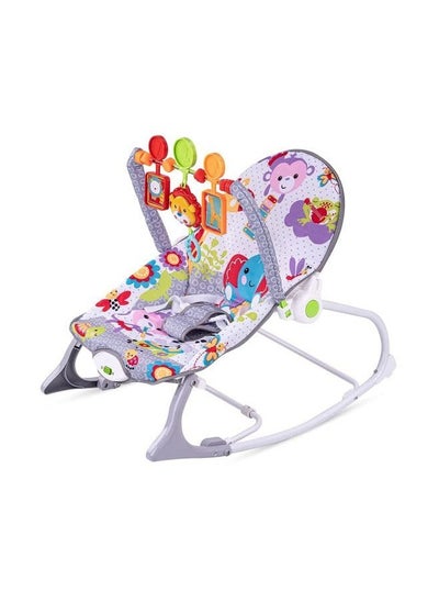 Buy Multi-Function Music Vibration Baby  Rocking Bed ,Toddler Rocker with Soothing Vibrations, Recline & Safety Belt,Lightweight, Foldable, and Travel in UAE