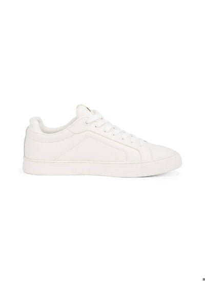 Buy Women's Icon Court Trainers - Leather, White in Saudi Arabia