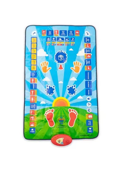 Buy Prayer Rug for Kids, Smart Child Prayer Rug, Starter Pray Teaching Mat, Praying Steps Educational Worship Carpet with Praying Speaker Music, Blue, 110x70cm in Saudi Arabia