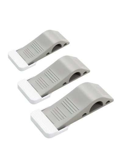 Buy Door Stop Wedges 3 Pack Rubber Door Stoppers with Holders Stackable and Slip-Resistant for Tiles Carpet Wood and Laminate Floors and Other Floor Surfaces Stop in Saudi Arabia