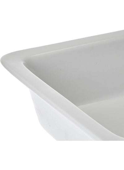 Buy Oval Shaped Non-Slip Tray With Rubber Surface, Brown 56X67.8 Cm in UAE