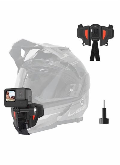 اشتري Motorcycle Helmet Chin Stand, Upgraded Version of Motorcycle Helmet Chin Stand Suitable for Sports Cameras Such As GoPro Max Hero 10 9 8 7 6 5 Insta 360 One R One X DJI Osmo Phones في السعودية