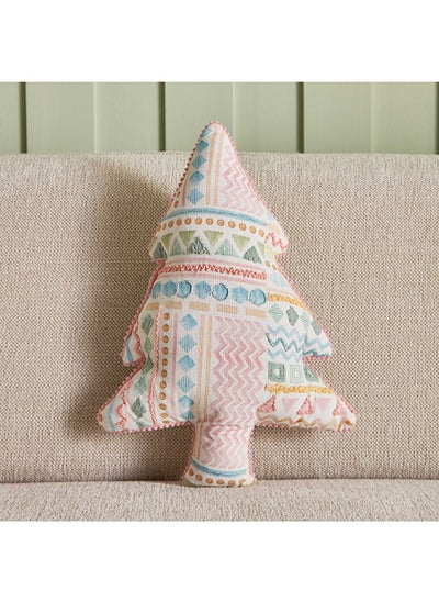 اشتري Glimmer Christmas Tree Shaped Cushion 30 x 35 cm في الامارات