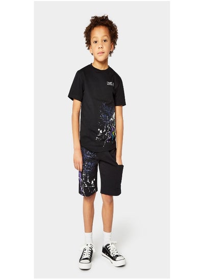 اشتري Black Splat Jersey Shorts في السعودية