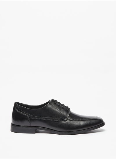 Buy Mens Solid Lace-Up Derby Shoes in Saudi Arabia