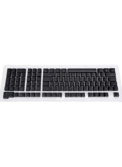 Buy 112 Keys Arabic Keyboard Keycaps for Mechanical Keyboard, Arabic Keyboard Keycaps Set Minimalist with for 61 64 68 84 87 96 98 100 104 108 Keyboards (Black) in UAE