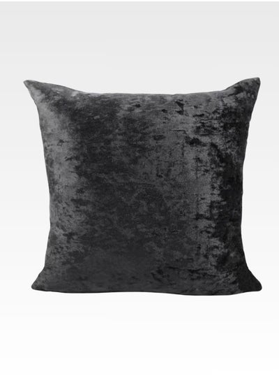 Buy 1 Piece 50*50cm Size, Velvet Cushion Cover, Black color in UAE