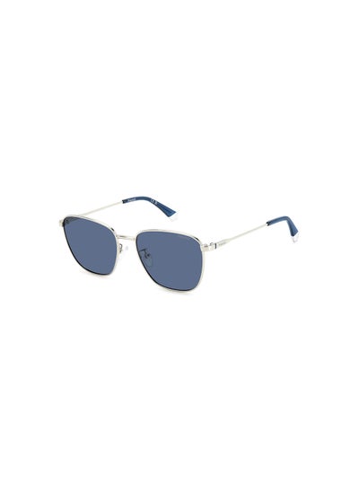 Buy Men's Polarized Rectangular Sunglasses - Pld 4159/G/S/X Grey Millimeter - Lens Size: 56 Mm in UAE