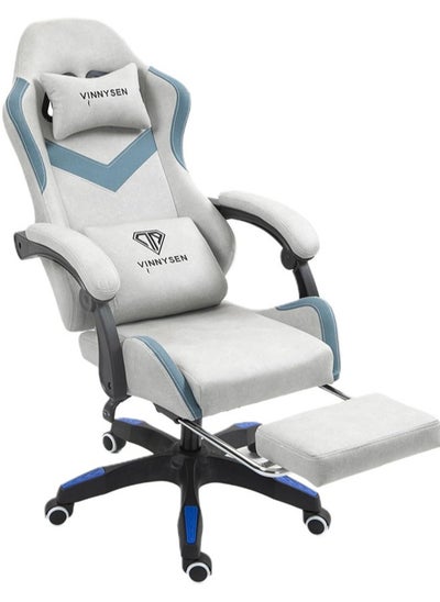 Buy Gaming Chair Computer Chair with Footrest and Lumbar Support Height Adjustable Game Chair with 360°-Swivel Seat and Headrest and for Office or Gaming in Saudi Arabia