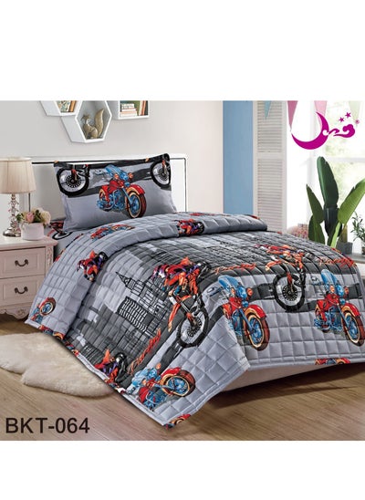 Buy Compressed Bed Comforter Set Consisting of 3 Piece Children's Drawings in Saudi Arabia