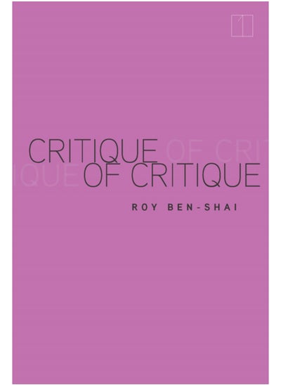 Buy Critique of Critique in Saudi Arabia