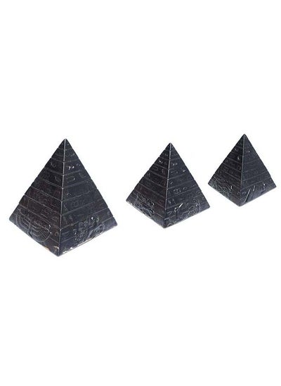 Buy immatgar pharaonic pyramids Statue ancient Egyptian souvenirs gifts for women and men Home Décor Sculpture Pharaohs art (shape 2 - Black - 8 CM Height) in Egypt