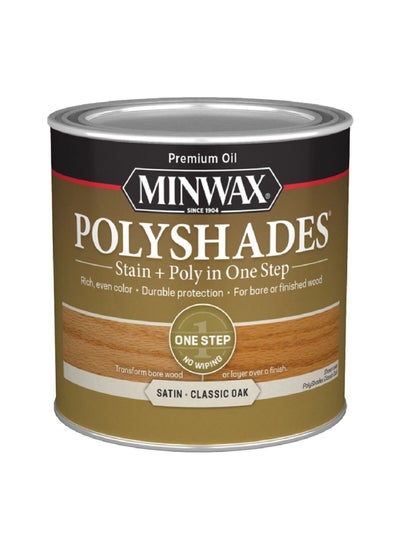 Buy Polyshades Satin Wood Stain Classic Oak 0.5pt 213704444 in Saudi Arabia