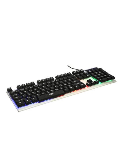 اشتري ADMIN - USB gaming keyboard - 104 keys without conflict - Comfortable and soft-touch keys - Elegant and comfortable design with the highest quality - Black في مصر