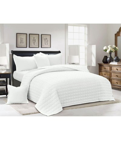 Buy Two-piece comforter set, compressed bedspread, consisting of 6 pieces, polyester comforter, size 230 x 250 cm in Saudi Arabia