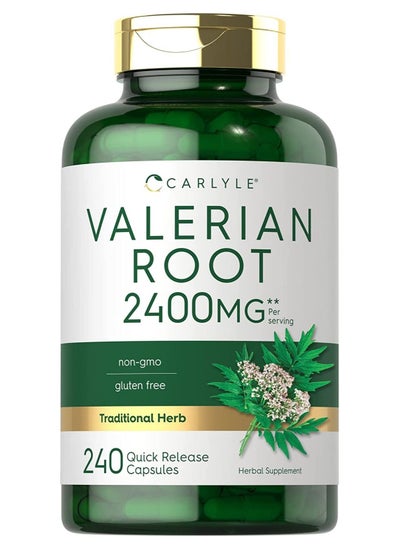 Buy Valerian Root Capsules 2400mg 240 cpas in UAE