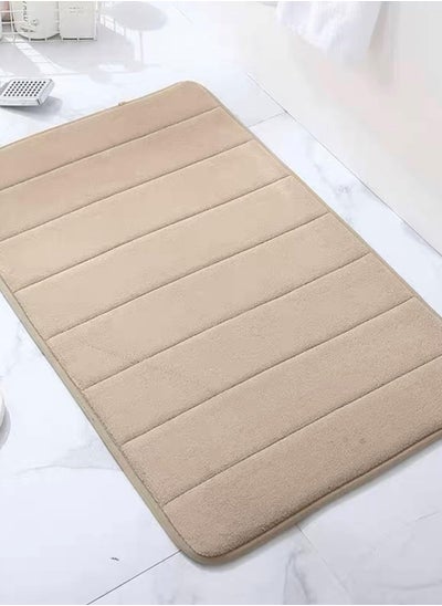 Buy 2 PACK Non Slip Mat With Memory Foam Super Absorbent Bath Rugs Washable Kitchen Mats is Machine Wash Easy to Dry for Bathroom Floor Rugs Pack of 2 in UAE