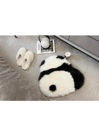 اشتري Panda Fuzzy Plush Rug Fluffy Sleeping Floor Cushion Cute Room Decor For Small Pet Soft Moistureproof في السعودية