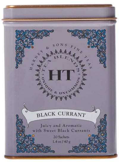 اشتري Harney & Sons Caffeinated Tea Tin Sachets, Black Currant, 20 Count في الامارات